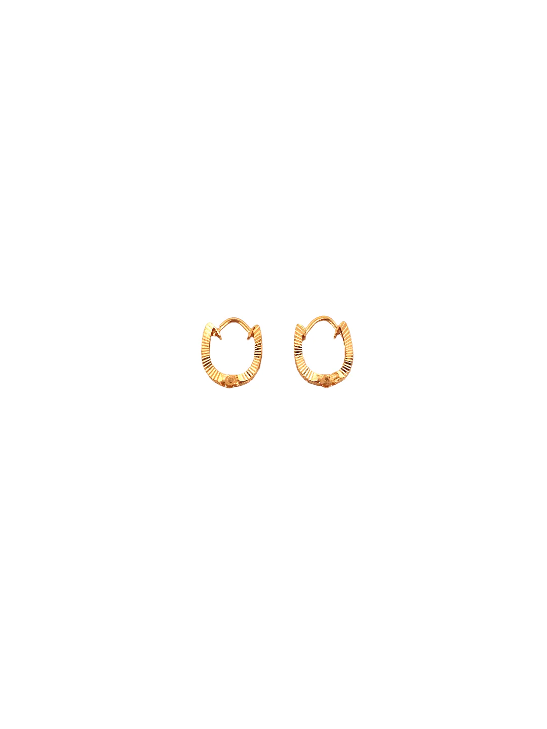 22 Gold Designer Hoop Earrings - Image 2