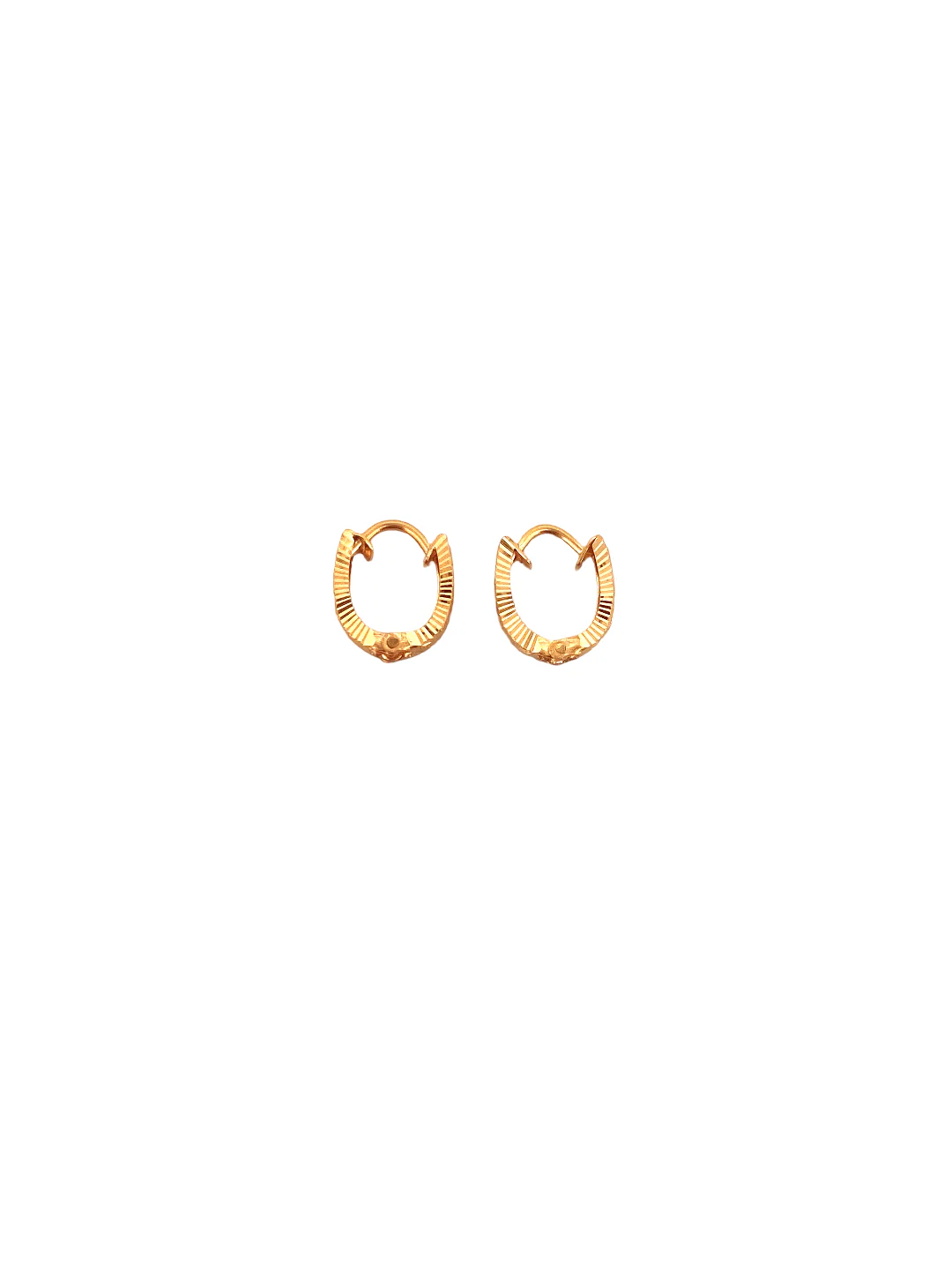 22 Gold Designer Hoop Earrings - Image 2