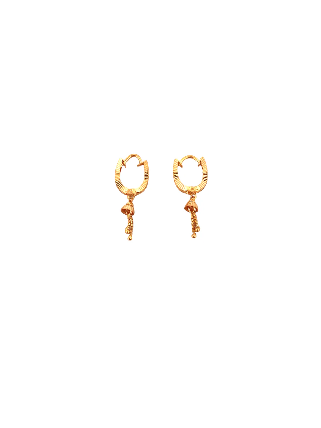 22 Gold Designer Hoop Earrings - Image 2