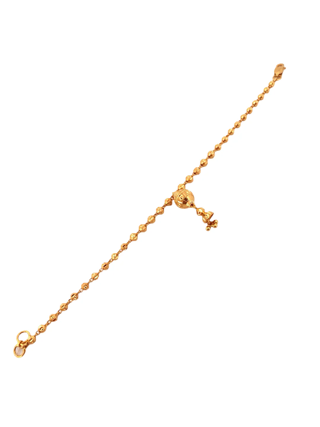 22K Gold Beads Designer Ladies Bracelet - Image 2
