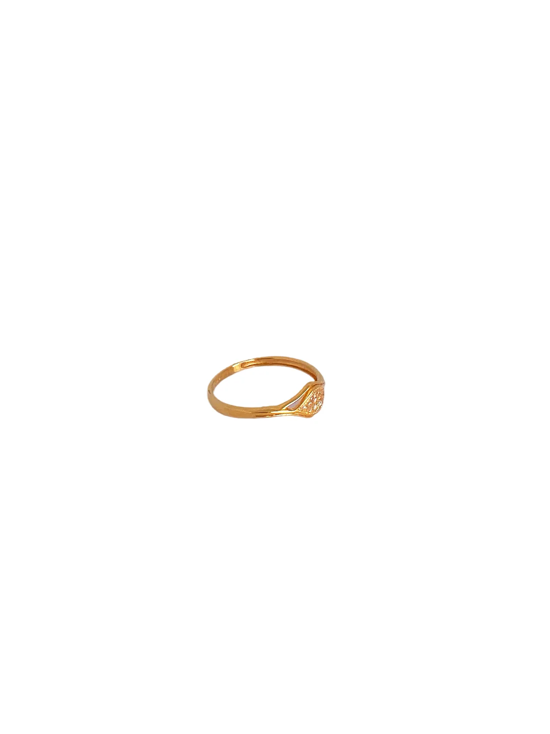 22K Gold CZ Designer Ladies Ring - Image 2