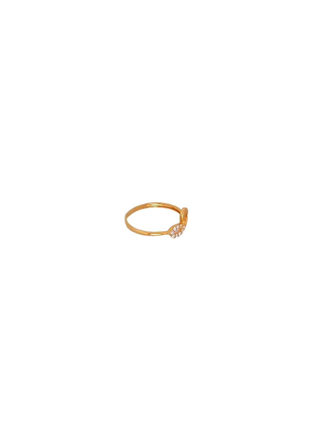 22K Gold CZ Designer Ladies Ring - Image 2