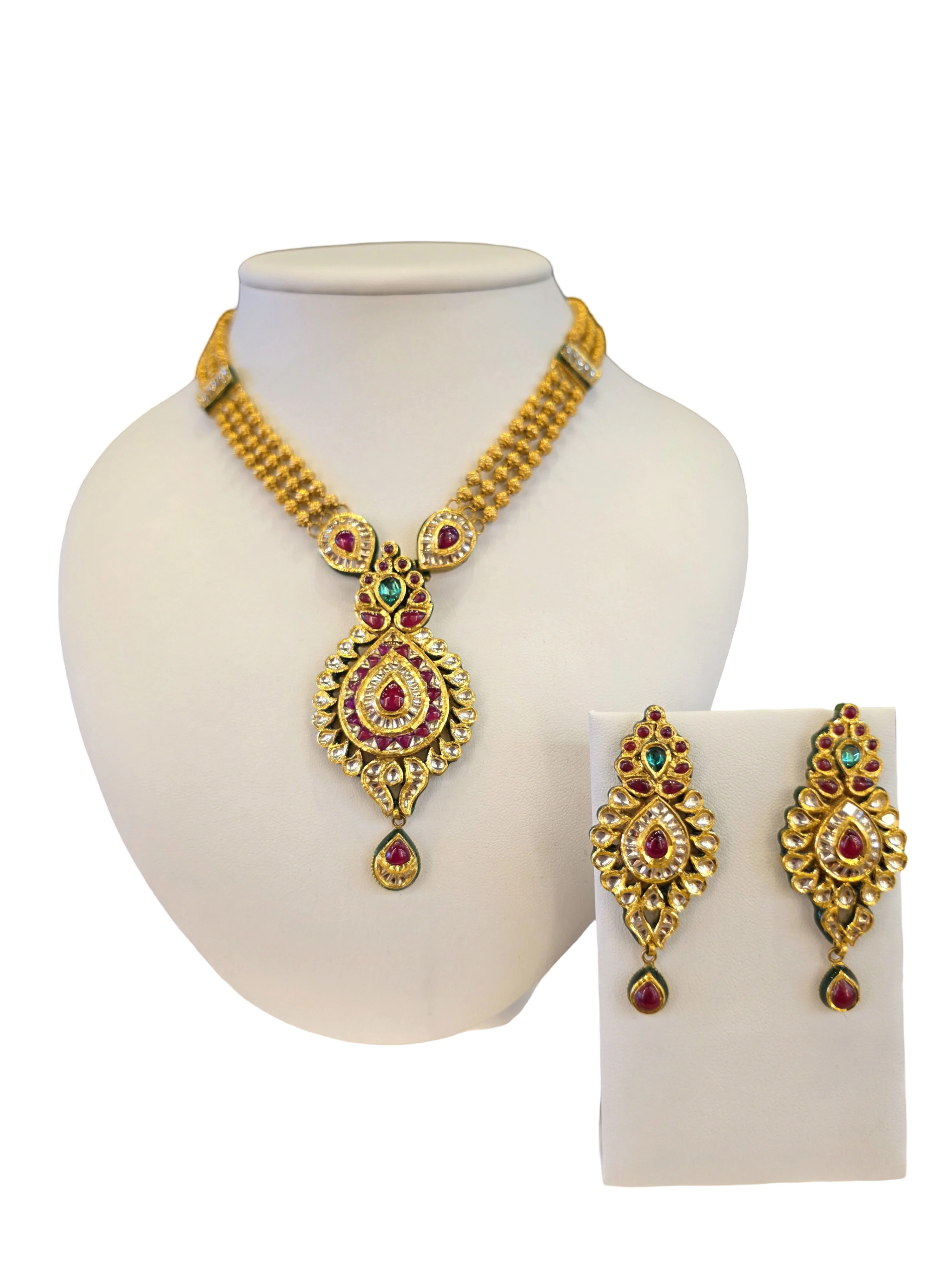 22K Gold Designer Antique Bridal Set