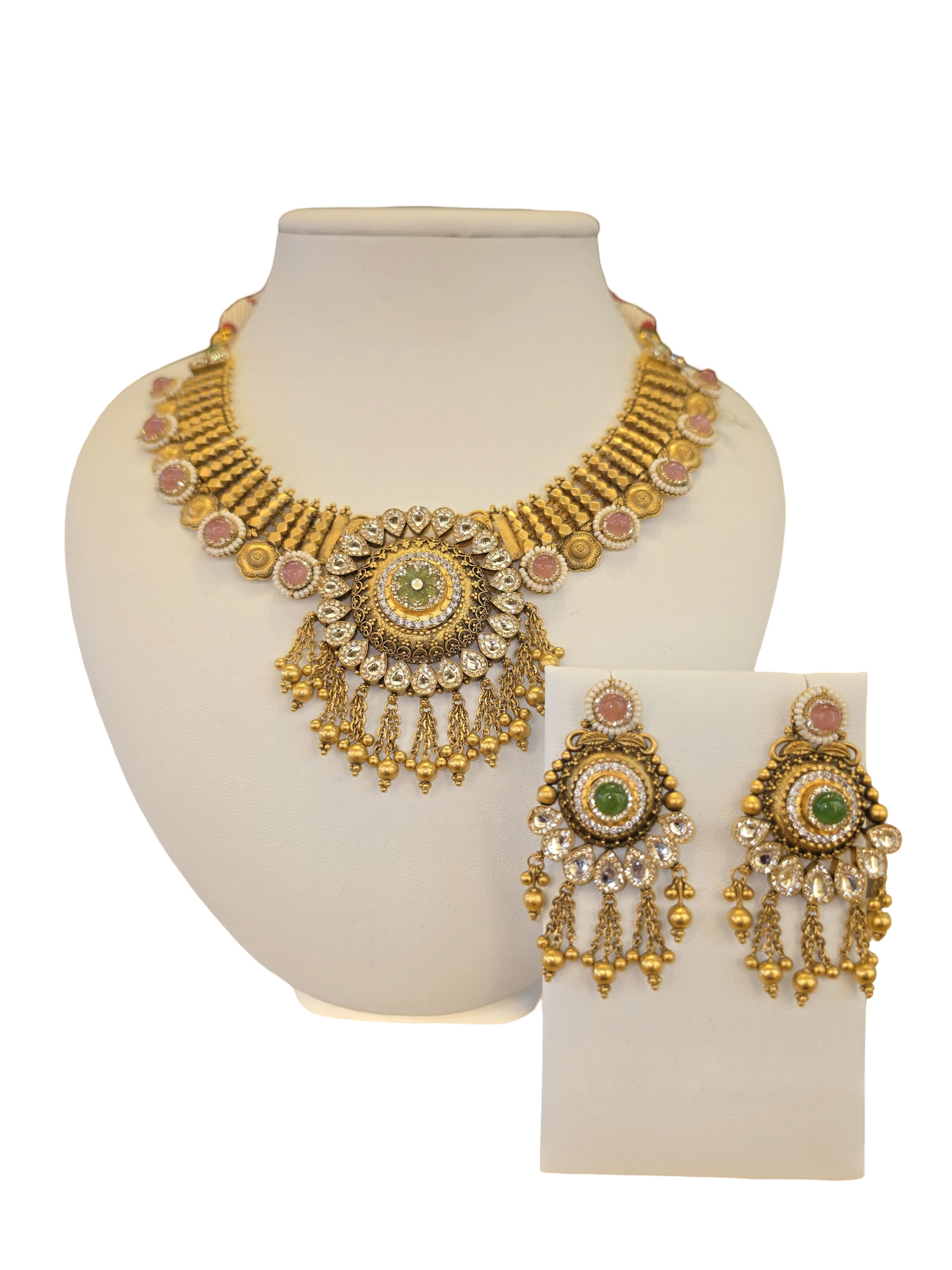 22K Gold Designer Antique Bridal Set