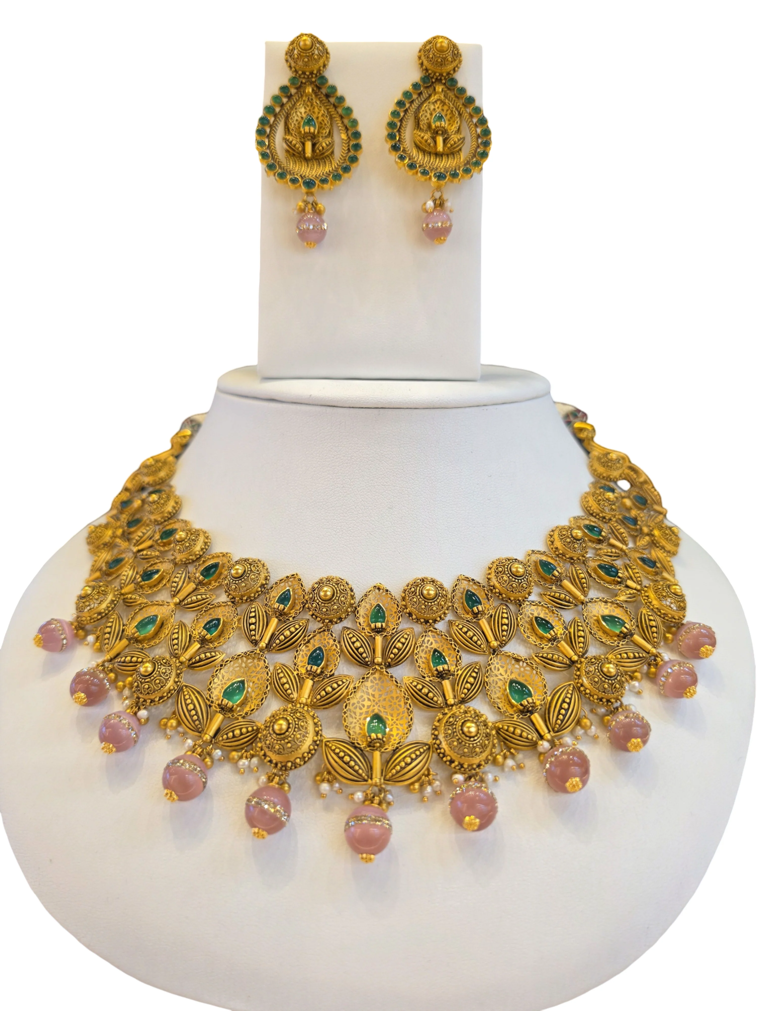 22K Gold Designer Antique Bridal Set