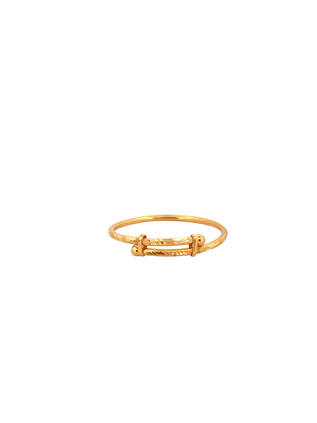 22K Gold Designer Baby Bangle