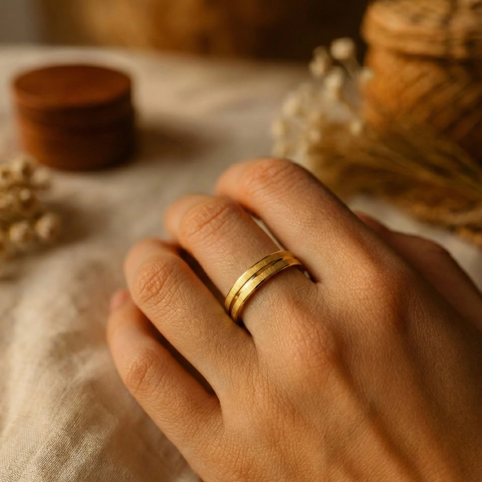 22K Gold Designer Band - Image 2