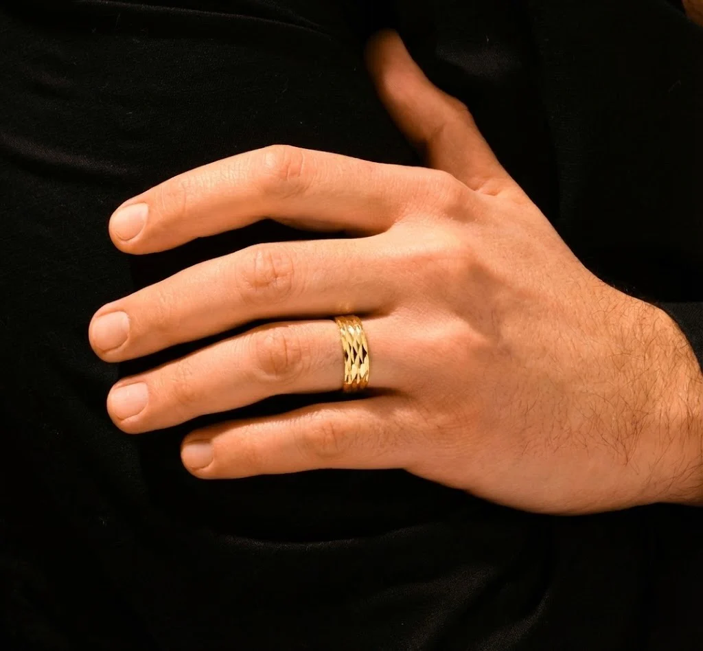 22K Gold Designer Band - Image 3