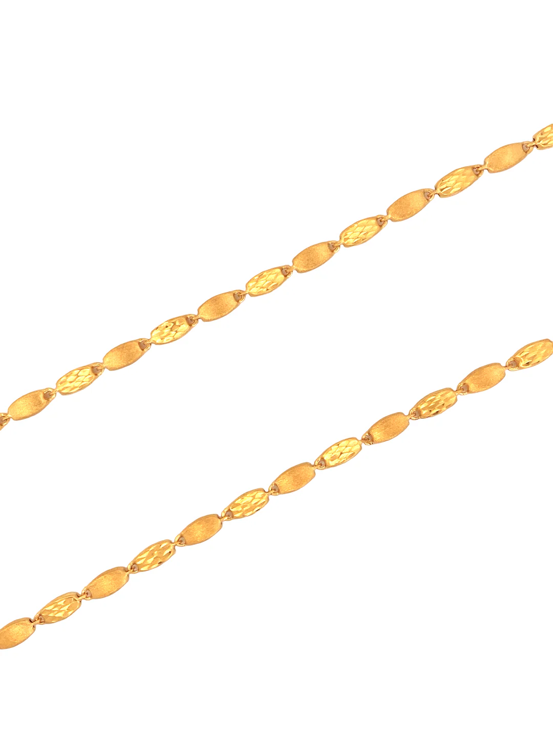 22K Gold Designer Bead Chain - Image 2