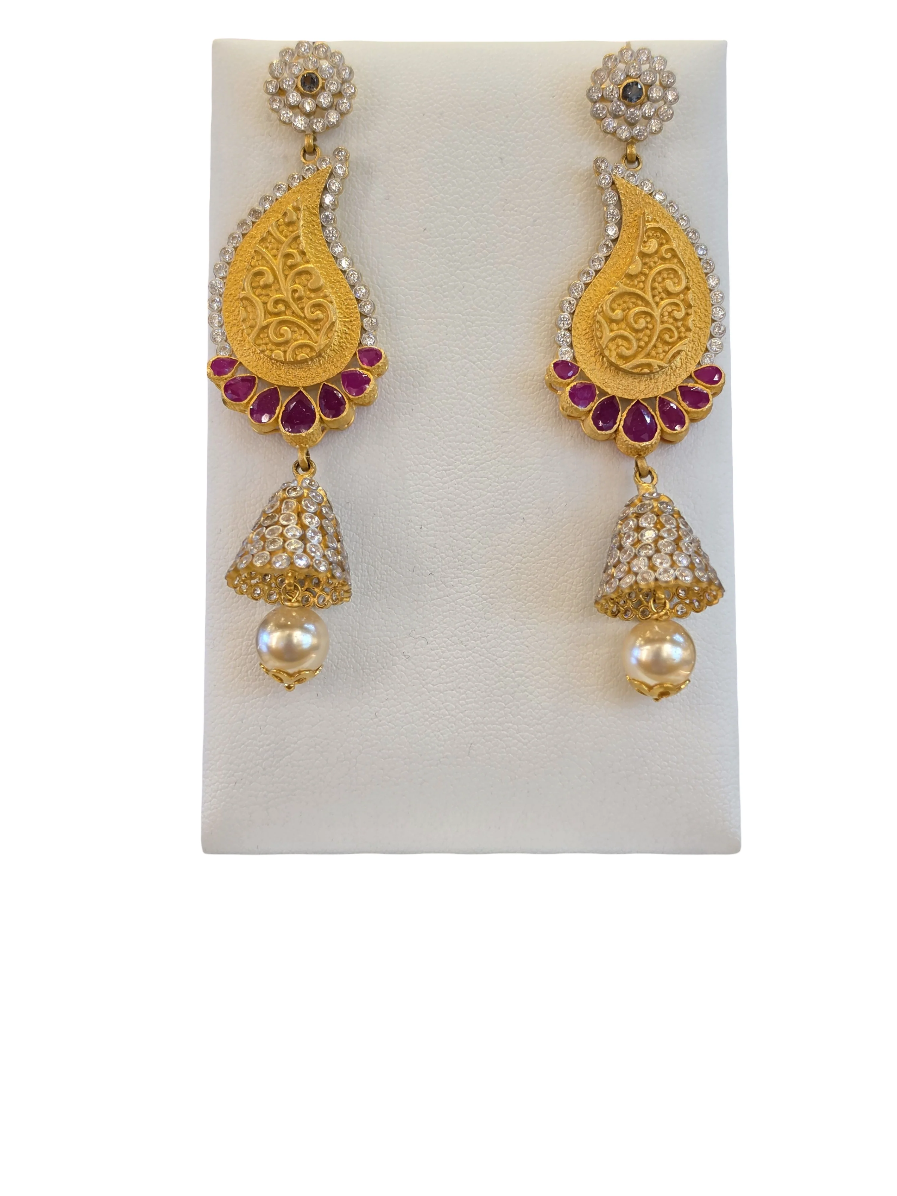 22K Gold Designer Bridal Set - Image 2