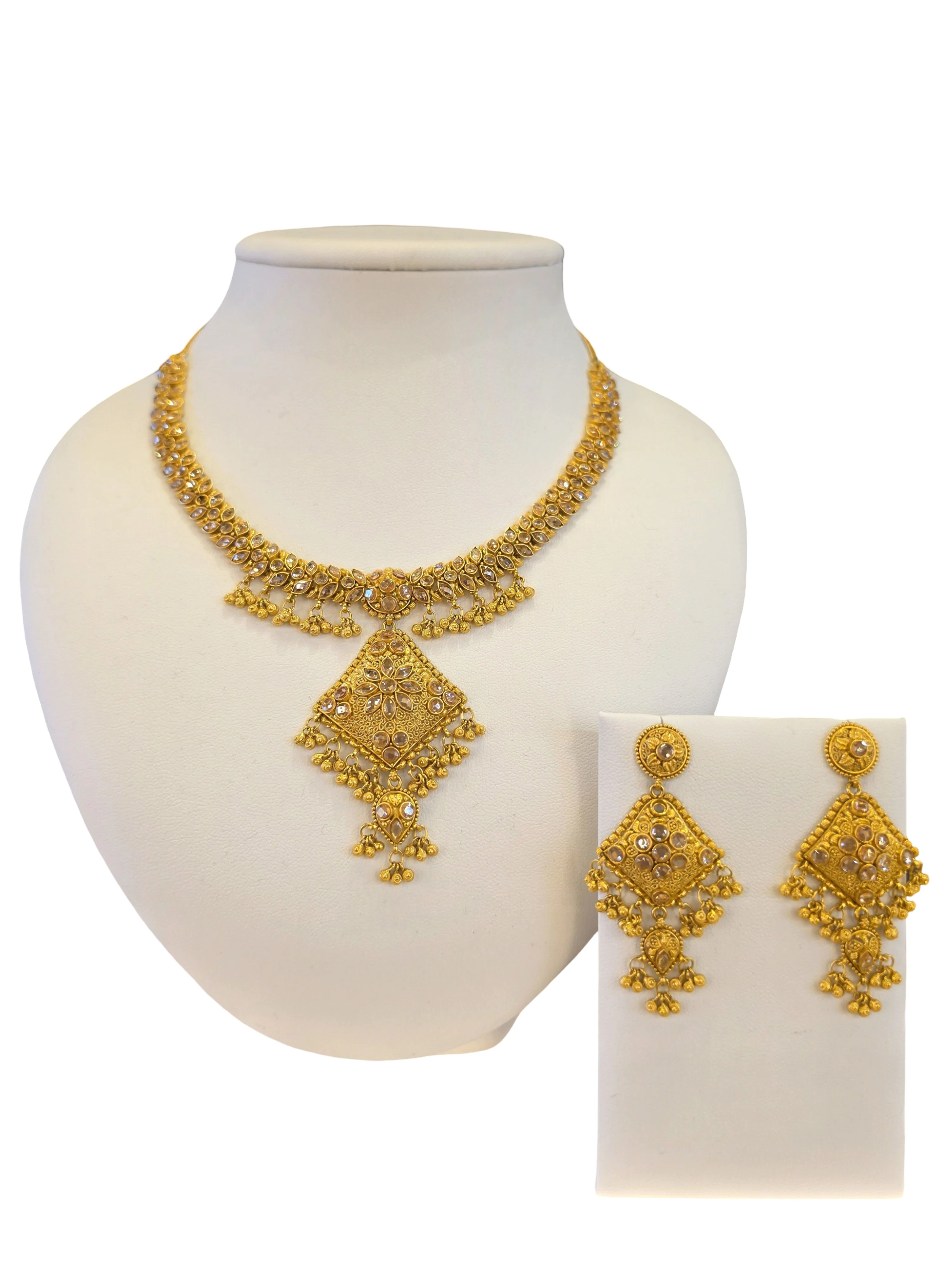 22K Gold Designer Antique Bridal Set