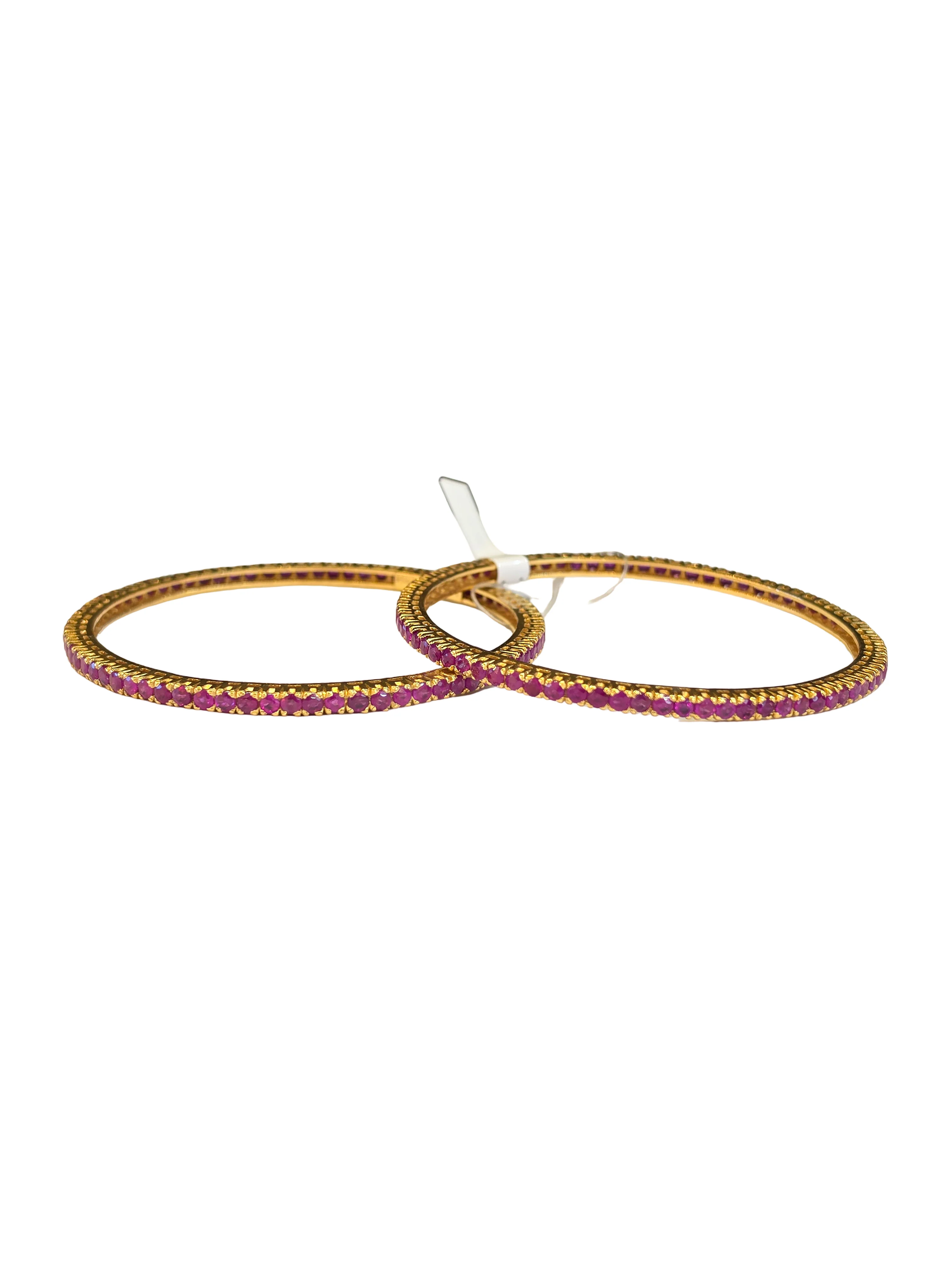 22K Gold Designer CZ Ladies Bangles