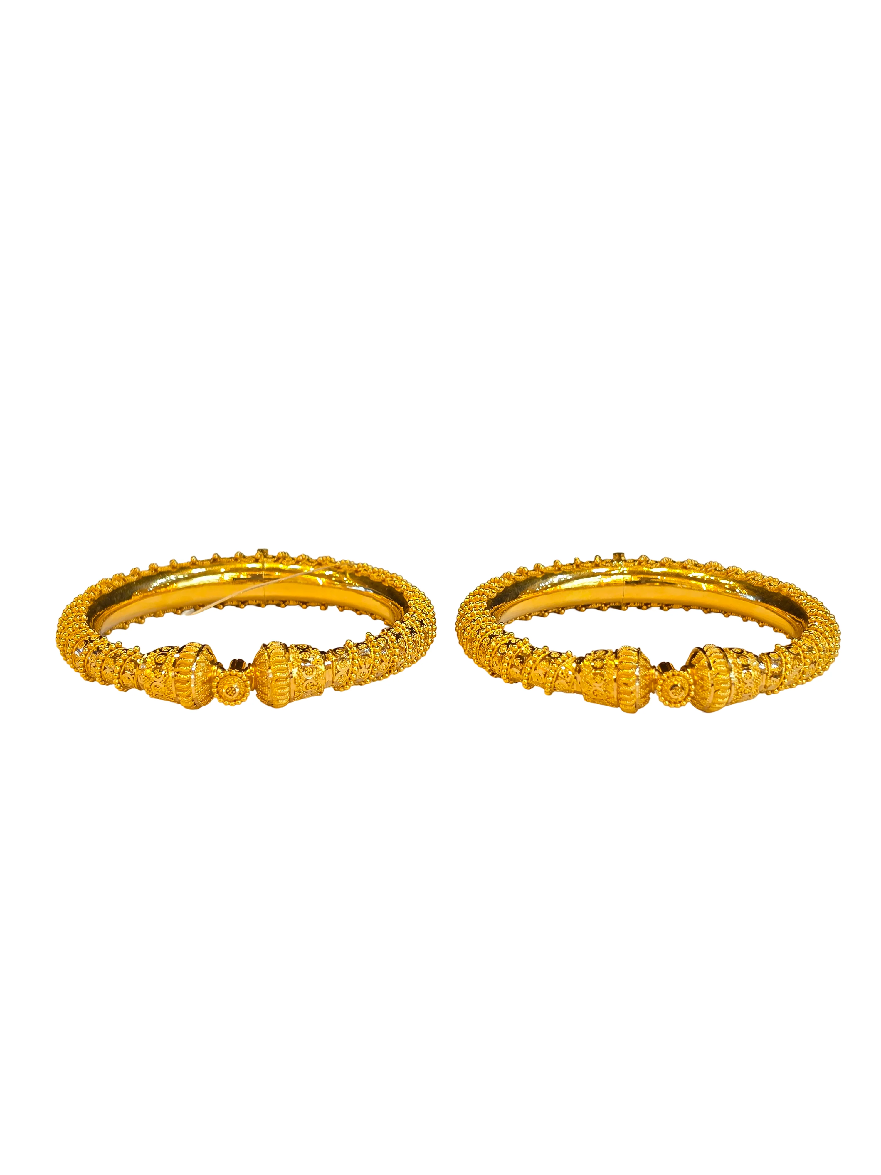 22K Gold Designer Ladies Bangles - Image 2