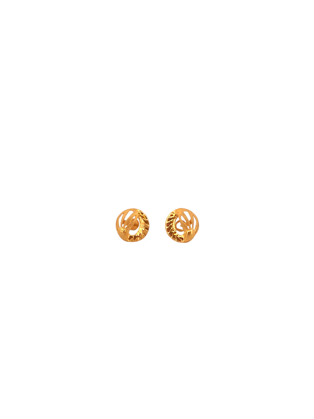 22K Gold Designer Ladies Stud
