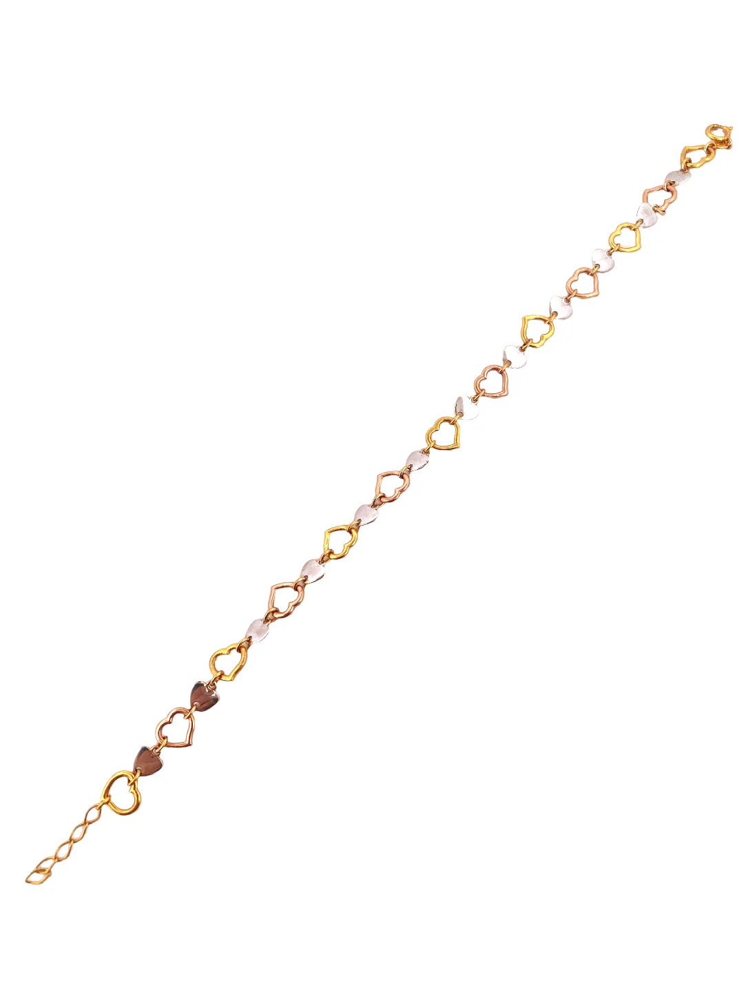 22K Gold Tri-tone Designer Ladies Bracelet - Image 2