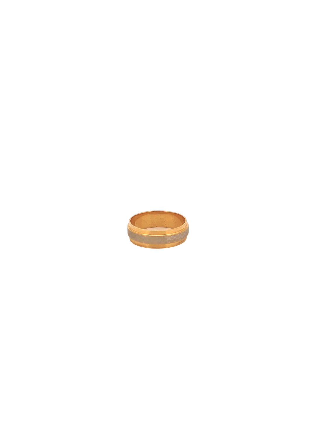 22K Gold Two-tone Designer Band - Image 2