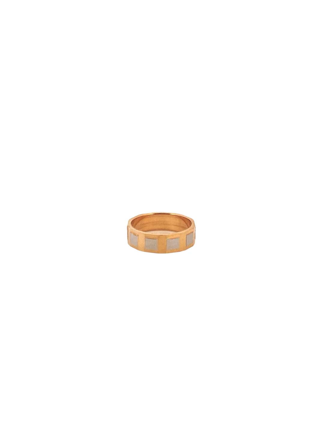 22K Gold Two-tone Designer Band - Image 2
