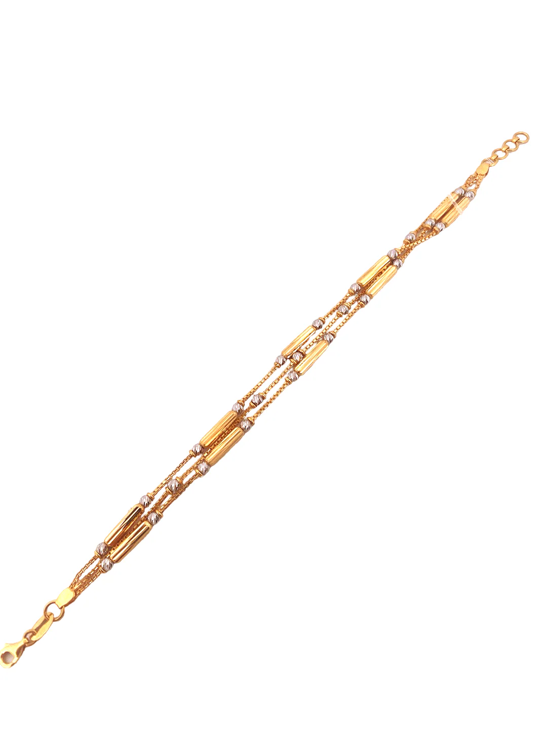 22K Gold Two-tone Designer Ladies Bracelet - Image 2