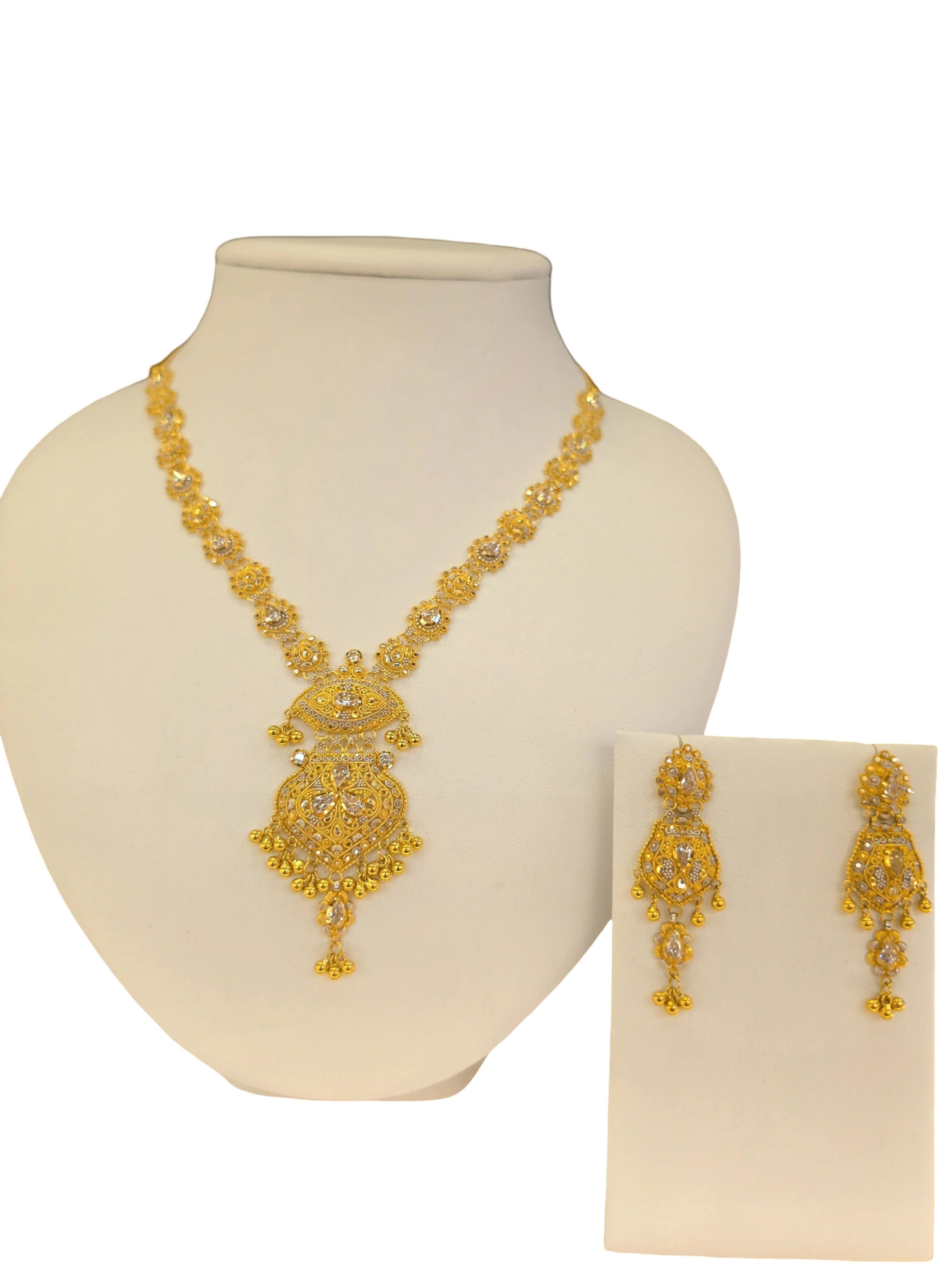 22K Gold Two-tone Designer Set